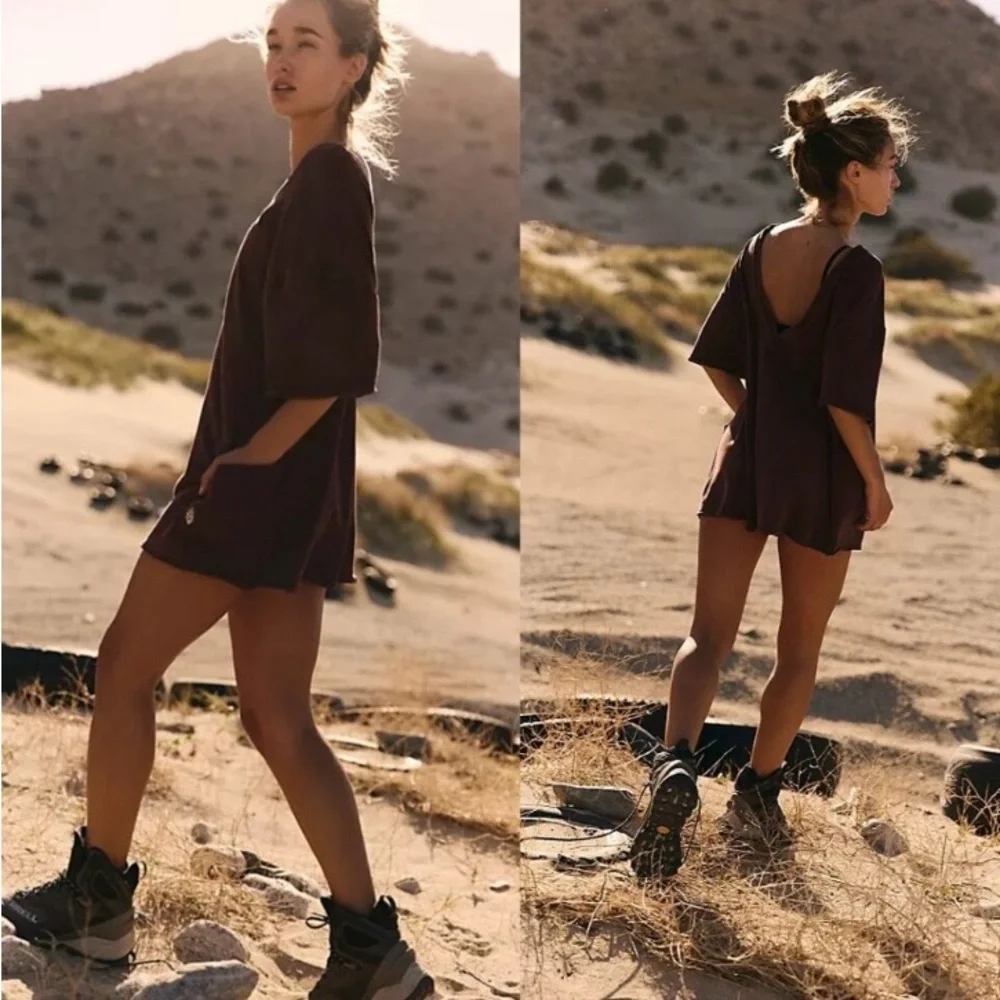 Free People Movement Hot Shot Tee Romper - Picture 2 of 16